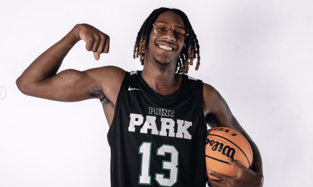 Point Park's Naz Fisher, the 6-foot-10, 215-pound Washington, D.C. native, grabbed 25 rebounds, yes, 25, in the win.